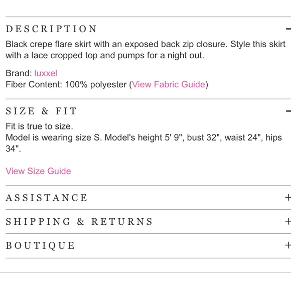 NWT Luxxel Flared Skater Skirt - Picture 7 of 16